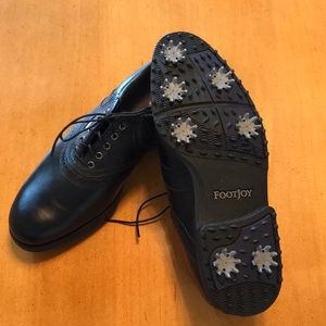 Men’s Black Footjoy Golf Shoes